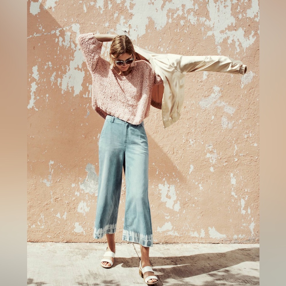 Anthropologie | Pilcro and the Letterpress Light Blue Cropped Jeans Size 27